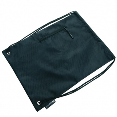 Logo trade business gifts image of: Drawstring bag NUNAVUT Schwarzwolf